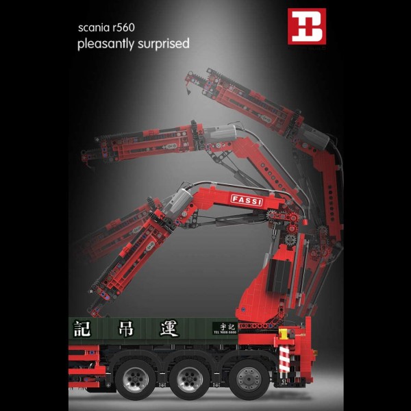 Happy Build YC-GC008 - Pneumatic Crane Truck - RC - 3.925 Teile