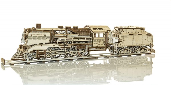 Wooden City 3D Holzpuzzle Wooden Express mit Waggon Modell Nr. WR323