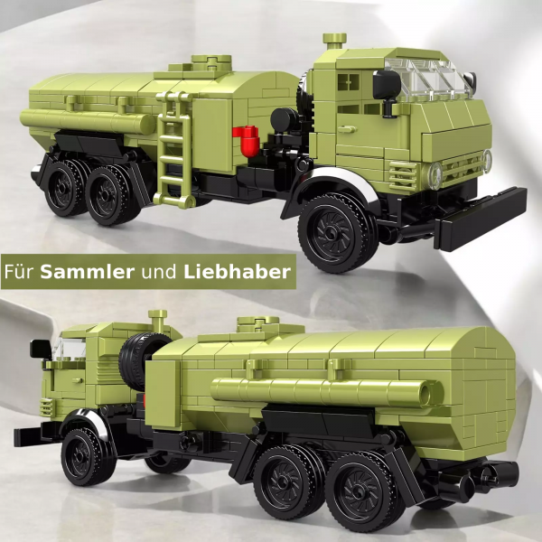 LKW Bundle Klemmbausteinset (UAZ Krankenwagen Kleinbus + URAL Expeditionsmobil + Kamaz LKW Tankwagen