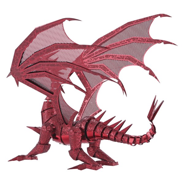 Piececool 3D Metallpuzzle Dragon Flame Rote Version Modell Nr. P071-R