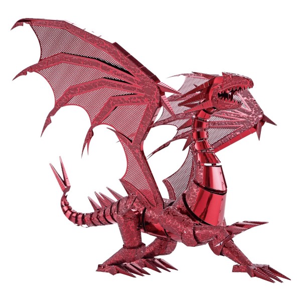 Piececool 3D Metallpuzzle Dragon Flame Rote Version Modell Nr. P071-R
