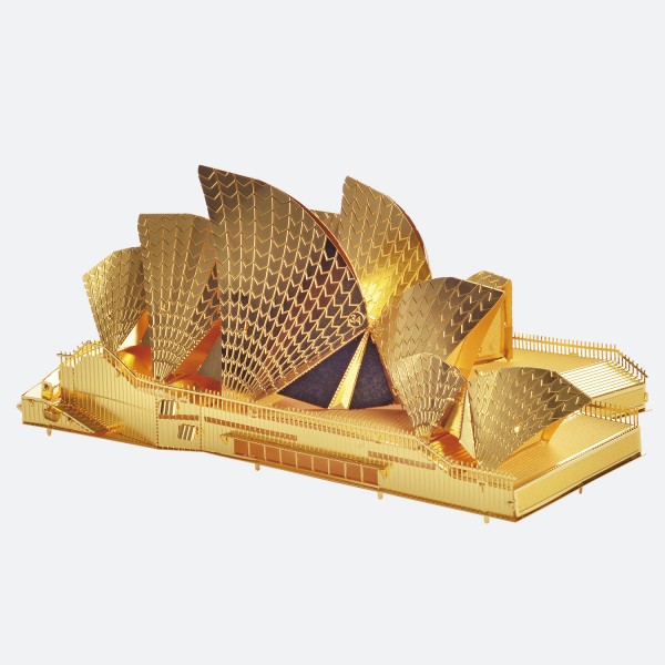 Piececool 3D Metallpuzzle Sydney Opera House Gold Version Modell Nr. P022-G