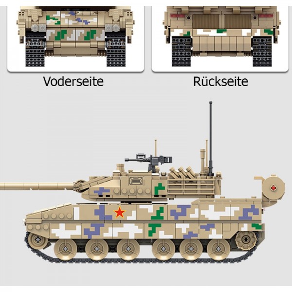 Panlos Brick Type 15 Light Tank Bausatz Modell Nr. 639001