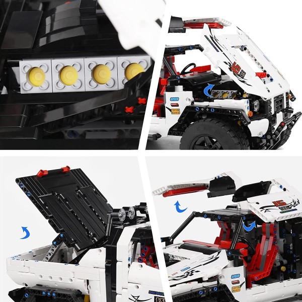 Mould King 18005 Technik Ferngesteuert Geländewagen Bausteine, 2013 Teile Technologie Auto Modell fü