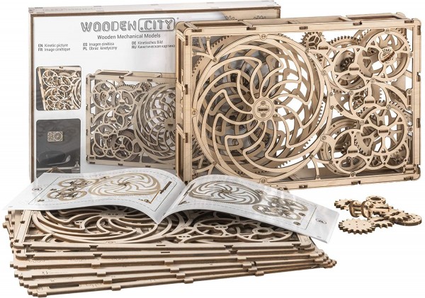 Wooden City 3D Holzpuzzle Kinetic Picture Modell Nr. WR308