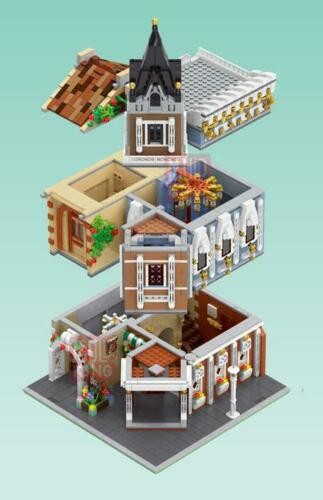 Mould King 16026 Tee Restaurant Bausteine Teile 3039