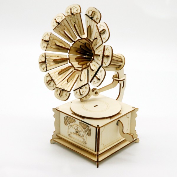 3D Holzpuzzle Grammophon Modell Nr. MK0205117