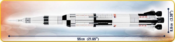 Cobi Smithsonian Saturn V Rocket Modell 21080