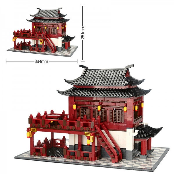 Wange 6312 Architecture-Set China Antikes Hotel 1643 Teile
