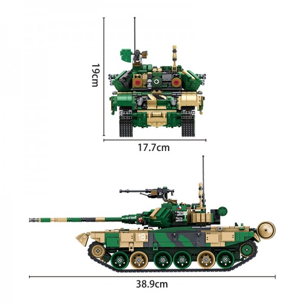 Panlos Brick Tank World T-90 Main Battle Tanks Modell Nr. 632005