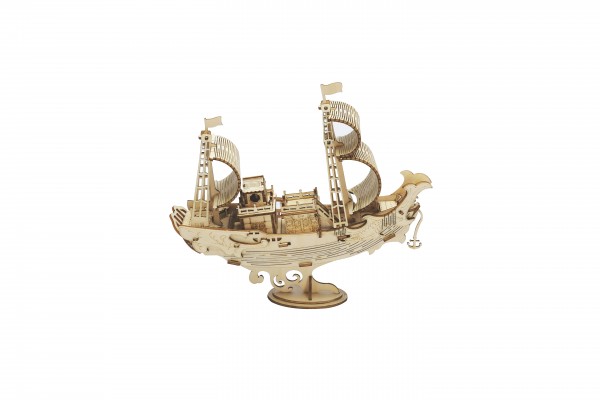 Robotime Rolife 3D Holzpuzzle japanisches Schiff Modell Nr. TG307