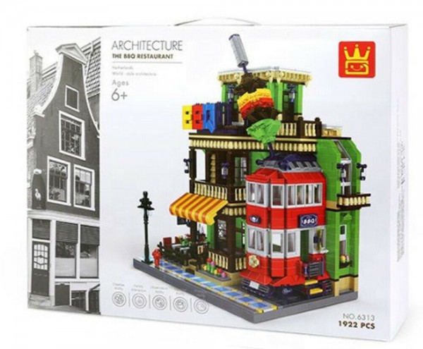Wange 6313 Architektur BBQ Restaurant 1922 Teile
