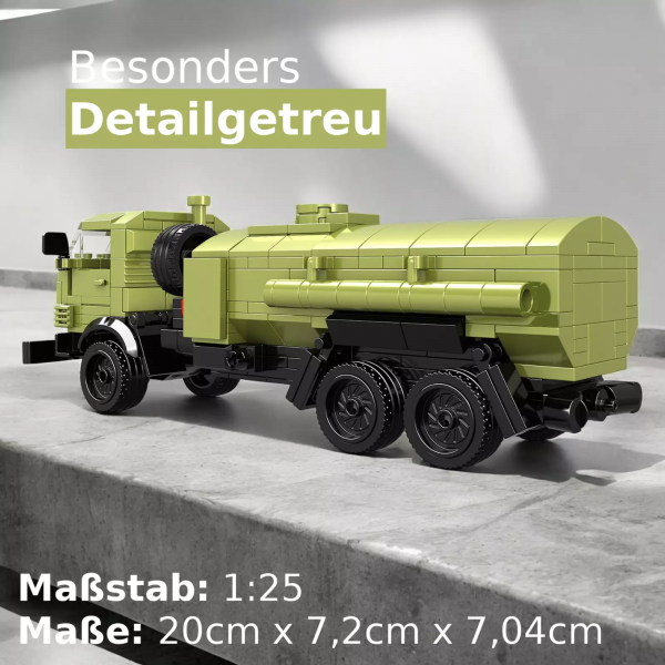 LKW Bundle Klemmbausteinset (UAZ Krankenwagen Kleinbus + URAL Expeditionsmobil + Kamaz LKW Tankwagen