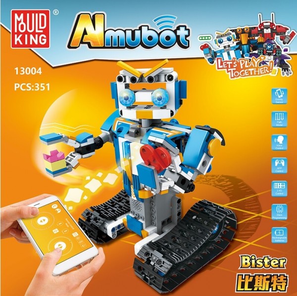 Mould King 13004 Fernbedienung Baustein Roboter Set [351 Teile]