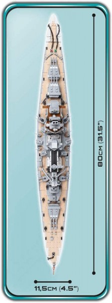 Cobi Battleship Scharnhorst Historical Collection Modell Nr. 4818